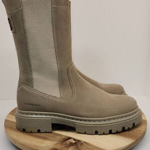 G-Star Raw KAFEY PLATFORM HIGH CHELSEA NUBUCK BOOTS Women's Size 9